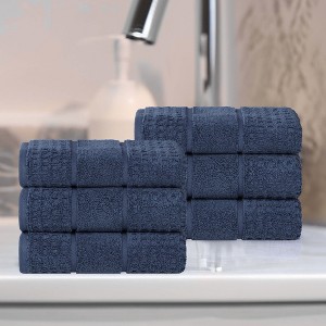 Zero Twist Cotton Waffle Honeycomb Medium Weight Bathroom Towel Set by Blue Nile Mills - 1 of 4