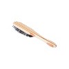 Bass Pet Brushes The Hybrid Groomer Shine & Condition, Patented & Award Winning, Natural Bristle + Alloy Pin Bamboo Handle Medium Paddle Stripe Bamboo - 4 of 4
