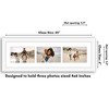 Americanflat 6x20 Collage Picture Frame with Shatter-Resistant Glass - Fits (3) 4x6 Photos or One 6x20 Photo - Gallery Wall Frame Set - White - 2 of 4