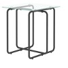 CAVINAS Coffee Tables for Living Room Modern Rectangle Coffee Table Clear Glass Tabletop Side Tables with Metal Leg - 2 of 4