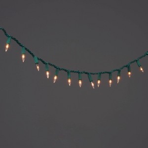 100ct Incandescent Smooth Mini Christmas String Lights with Green Wire - Wondershop™ - 1 of 4