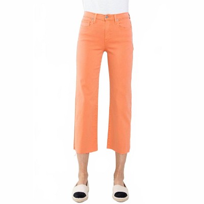 Women's Wo's High Rise Straight Leg Raw Hem Capris - sneak peek