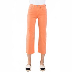 Women's Wo's High Rise Straight Leg Raw Hem Capris - sneak peek - 1 of 2