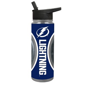 NHL Tampa Bay Lightning Jr. Thirst Game Puck Water Bottle - 24oz - 1 of 4