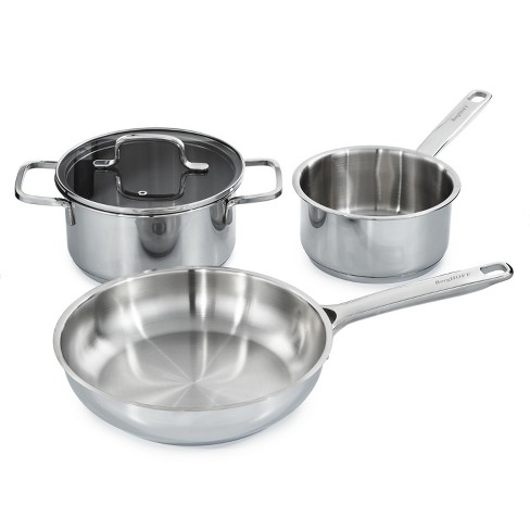 BergHOFF Leo Graphite 5Pc Recycled 18/10 Stainless Steel Cookware Set main image 1