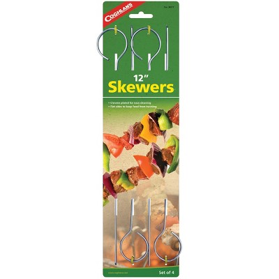 Coghlan's 12" Chrome Plated Skewers - 4-Pack