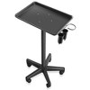 Saloniture Premium Aluminum Instrument Tray -  Hair Stylist Trolley with Accessory Caddy - Black - image 2 of 4