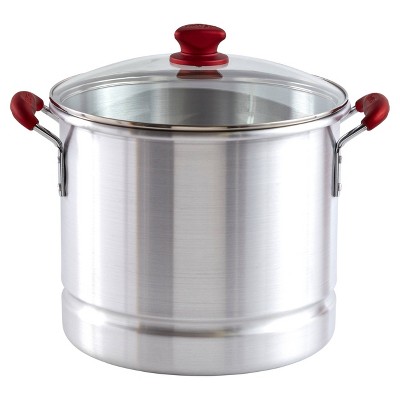 IMUSA IMUSA Aluminum Steamer with Lid 32 Quart, Silver - IMUSA