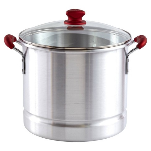 Imusa Tamale/Seafood Steamer with Lid & Insert - Shop Stock Pots & Sauce  Pans at H-E-B