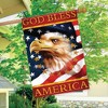 Briarwood Lane God Bless America Bald Eagle House Flag Patriotic 4th of July 28" x 40" - 4 of 4