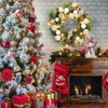 Christmas Wreath, Artificial Christmas  Wreaths, Xmas Wreath with Pine Cone and Berries, Xmas Decorations for Windows, Wall, Mantel,  Front Door - 2 of 4