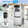 2x7L Dual-Hopper Soft Serve Ice Cream Maker - 2200W, 20-28L/H Output, LCD Display & Self-Cleaning Function - 4 of 4