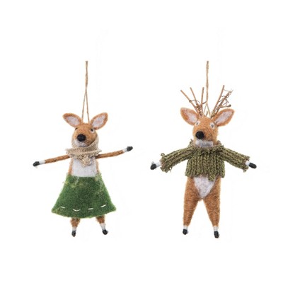 Gallerie II Mr. & Mrs. Green, Set of 2 Ornaments