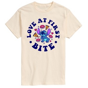 Men's - Lilo and Stitch - Love At First Bite Short Sleeve Graphic T-Shirt - 1 of 4