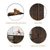 FURNIinspire Pet Crates And Houses Metal Dog Crate Pet Cage, Furniture Style Heavy Duty Pet Crate, Indoor Outdoor Use, Brown, 23.6"*41"*35.8" - 2 of 4
