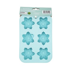 Handstand Kitchen BKS-SFKCUP Snowflake Cupcake Mold, Green - 1 of 1