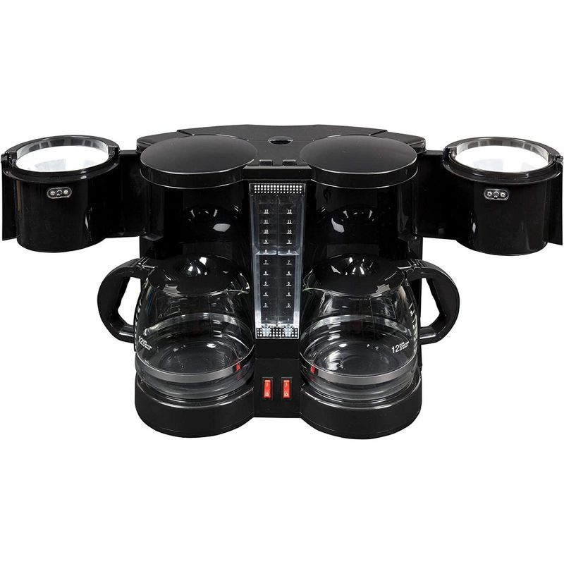 CucinaPro Double Coffee Brewer Station - Dual Drip Coffee Maker Brews two 12-cup Pots, 2 of 4