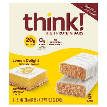 think! High Protein Lemon Delight Bars - 2.1oz/5ct