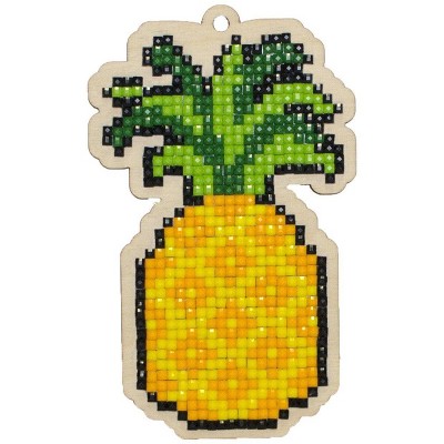 Crafting Spark Pineapple WWP179 Diamond Painting on Plywood Kit : Target