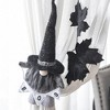 Whisen Fabric Black Gnome with 'Boo' Banner, Halloween Decoration - Black & White - 2 of 4