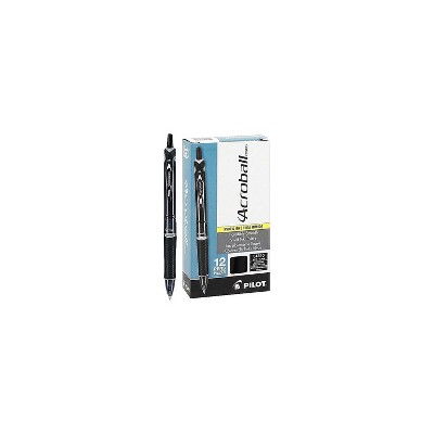 Pilot Acroball Colors Retractable Ballpoint Pens Medium Point Black Ink 220815