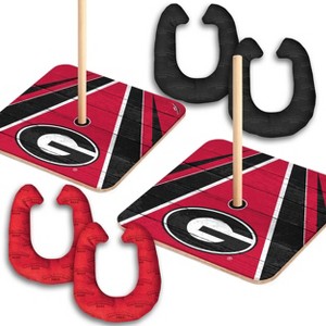 NCAA Georgia Bulldogs Horseshoe Bag Toss Game Set - 1 of 4
