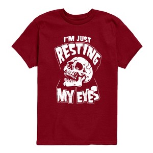 Boys' - Instant Message - Resting My Eyes Short Sleeve Graphic T-Shirt - 1 of 4