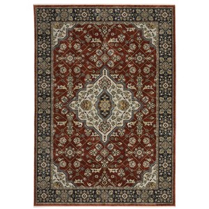Oriental Weavers Aberdeen 4151R Red/ Blue Indoor Area Rug - 5'3" x 7'6" - 1 of 4