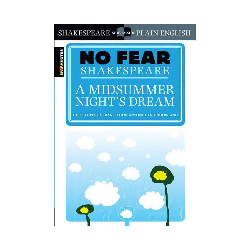 A Midsummer Night's Dream (No Fear Shakespeare) - (Sparknotes No Fear Shakespeare) by  Sparknotes (Paperback), 1 of 2