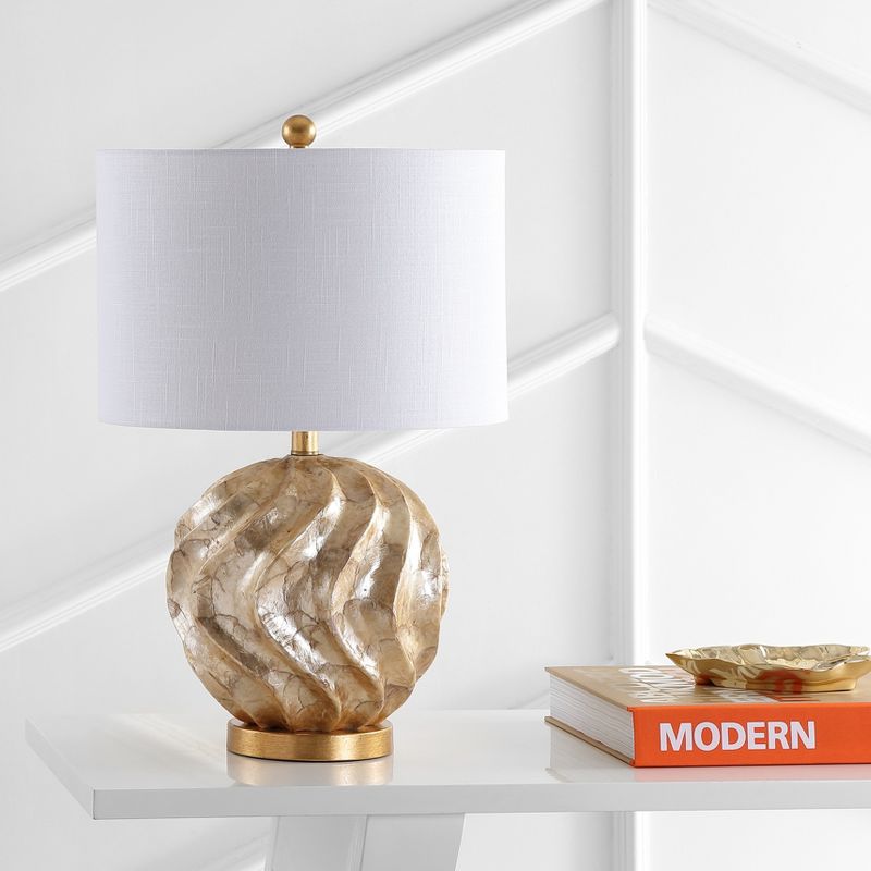 JONATHAN Y Versailles Sphere Sea Shell LED Table Lamp, 4 of 8