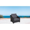 Bora Bora Wicker Patio Club Chair - Gray - Teva - 2 of 3