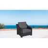 Bora Bora Wicker Patio Club Chair - Gray - Teva - image 2 of 3