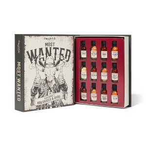 Thoughtfully Gourmet, Wild Western-Themed BBQ Sauce and Rubs Book Gift Set, Includes Honey BBQ, Montreal BBQ Rub & More, Great Gift for Men, Set of 12 - 1 of 4