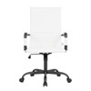 LeisureMod Harris Ergonomic High-Back Office Chair – Leather Upholstery, Adjustable Swivel, Tilt, and Black Iron Frame for Office & Conference Use - 2 of 4