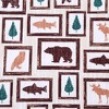 Whizmax Christmas Theme Print Small Window Curtains - 3 of 4