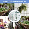 Outdoor Patio 6x8 FT Greenhouse,  Greenhouse with Sliding Door, Greenhouse with Large Storage for Multiple Scenarios-Coolbibila - 4 of 4