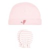 Hudson Baby Infant Girl Cotton Cap and Scratch Mitten Set, Girl Yellow Safari, 0-6 Months - 3 of 4