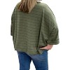 Women's Striped Boxy Top - White Birch - 2 of 3