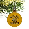 Wichita State Shocker Mini Small Tiny Wood Christmas Tree Holiday Ornament - 3 of 4