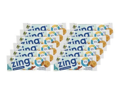 Zing Macadamia Snickerdoodle Plant-Based Bar - 12 bars, 1.48 oz
