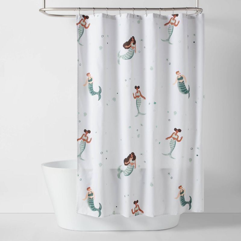Mermaid Kids&#39; Shower Curtain - Pillowfort&#8482;, 1 of 6