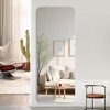 APRILSOUL 60"x 15" inch Full Body round corner mirror for Living Room Bedroom Cloakroom Wall hanging with hanging hole High quality 5mm silver mirror - 2 of 4
