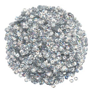 Unique Bargains Loose Shine Smooth DIY Sewing Cup Iridescent Sequins 3000 Pcs - 1 of 4