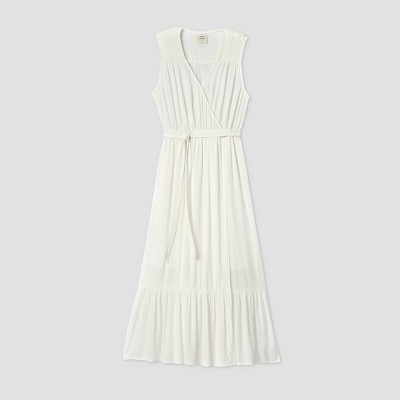 target white maxi dress