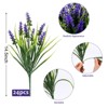 Aoibox 24 Bundles Artificial Lavender Flowers Outdoor ¨C UV Resistant Faux Plants for Garden Porch Window Patio Hanging Planter Home Decor - 2 of 4