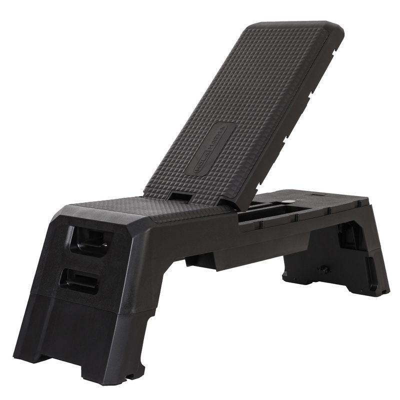 HolaHatha Adjustable Multi-Functional Exercise Bench Foldable Incline Deck, Compact Design, 1 of 7
