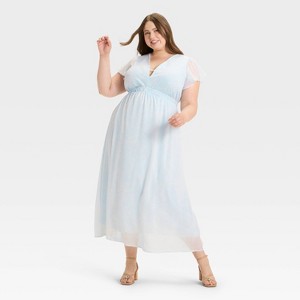Women's Dolman Short Sleeve Maxi A-Line Dress - A New Day™ - 1 of 3