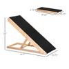 Resenkos Elevated Pet Ramp for Dogs and Cats, Foldable and Height Adjustable with Non-slip Finish, Pine 35.5"L x 16"W x 24"H, Black - 4 of 4