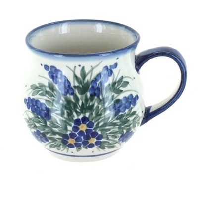 Blue Rose Polish Pottery Hyacinth Bubble Mug