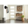 Contemporary Metal Vintage Wall Clock Brown - Olivia & May: Silent, Square, Roman Numerals, Indoor Use - 4 of 4